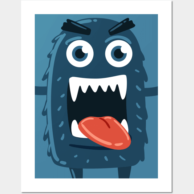 Cute Boo! I'm a Monster Face Halloween Wall Art by Made In Kush